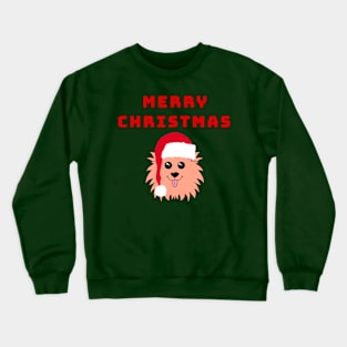 Merry Christmas with Pom Crewneck Sweatshirt